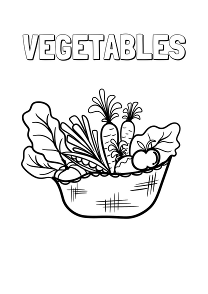 Fruits & Veggies Drawing