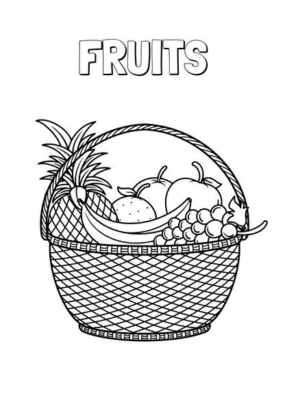 Fruits & Veggies Drawing