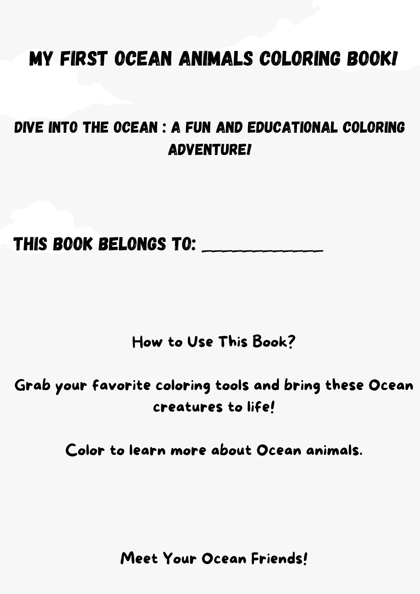 Ocean Animals Drawing